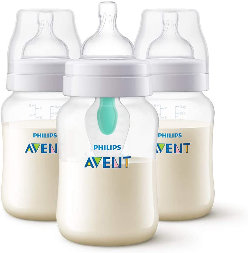 Philips Avent - Mamadeira Anti-Colic Flúxo Lento (260 ml, kit com 3) - SCF403/35