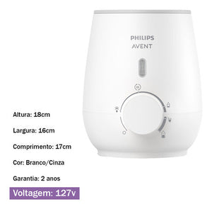 Aquecedor De Mamadeiras 127v - SCF355/07 Philips Avent