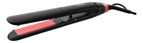 Alisador de cabelo Philips StraightCare Essential Thermoprotect BHS376 preto e rosa 110V/240V